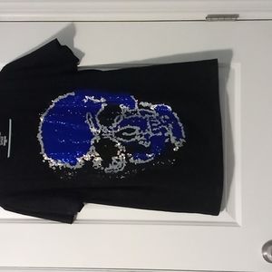 Rhinestone skull shirt